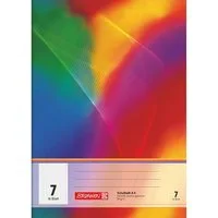 Baier & Schneider Schulheft Schulheft A4 kariert Lineatur 7 16 Blatt mehrfarbig, Drahtheftung