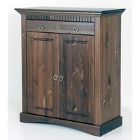 Clever-Moebel Kommode 2 trg Kommode aus Kiefernholz Schrank Sideboard, Breiet: 84cm, Tiefe: 39cm, Höhe: 97cm