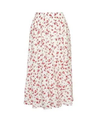 msch copenhagen - MSCHFalisha HW Skirt AOP Rose Red Flower - Gr. - M