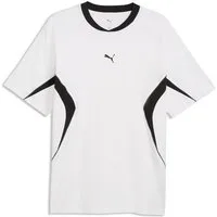 PUMA T-Shirt SPORT RELAXED BLOCKING TEE mit Rundhalsausschnitt, Kurzarmdesign, unifarben, aus Baumwolle