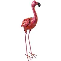 kamelshopping Gartenfigur Gartenfiguren aus Metall für den Garten, moderne Deko-Figuren, handbemalt mit Rostschutz-Lackierung, für außen, witterungsbeständig