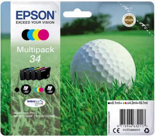 Epson Multipack 34 Golfball DURABrite Ultra Ink (4-farbig)