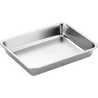 PROREGAL® Grillpfanne Edelstahl Grillschale & Auffangschale, klein