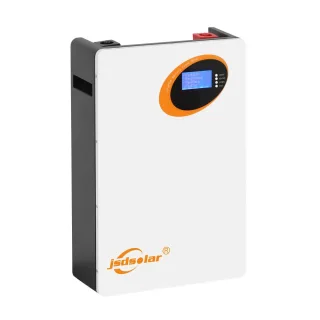 JSDSOLAR LD48100 5kWh Energy Storage Box Built-in BMS LiFePO4 Battery LCD Display Wall Mounted