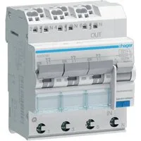 Hager Schalter Hager ADZ316D FI/LS-Schalter B16A 30mA 1P+N Typ A Personenschutz (1-St)