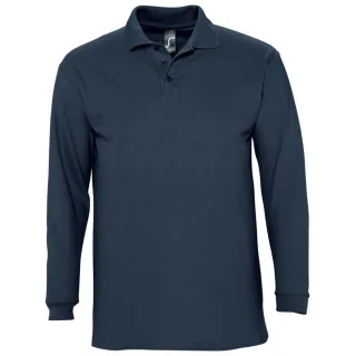 SOLS Winter II - Polo à manches longues - Homme (Bleu marine)
