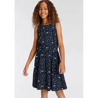 KangaROOS Jerseykleid, Skaterkleid in schönen Allover-Muster für Partys und Treffen mit Freunden, kniefrei, modisch