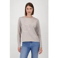 Monari Schlupfbluse mit Folienglanzdruck