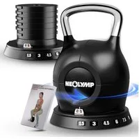 NEOLYMP Kettlebell Kettlebell Set 1,5-20 kg - 7-in-1 Kettlebell verstellbar - Kugelhantel, (7-in-1 Kettlebell verstellbar mit robustem Edelstahl-Handgriff)