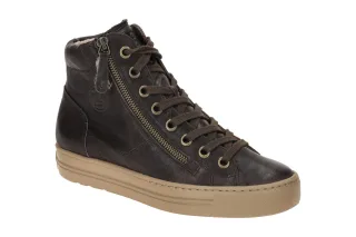 Paul Green Stiefeletten 4024-330 PG Braun Moro Glattleder Schn?rung Rei?versc...