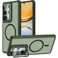 CoolGadget Handyhülle Hybrid CAM Handy Hülle für Samsung Galaxy S26 Ultra 6,9 Zoll, Kameraschutzglas klappbar Schutzhülle Metallring für Magsafe Zubehör
