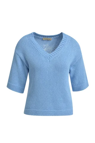 Smith&Soul - V-neck Pullover true blue - Gr. - M
