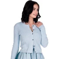 Hammerschmid Trachtenstrickjacke Trachten Strickjacke - REIT - eisblau