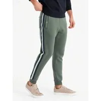 OMBRE Sweathose Sweatpants mit Paspeln und gerippten Beinen