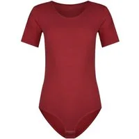 Evoni Body für Damen Kurzarm T-Shirt-Body mit Rundhals