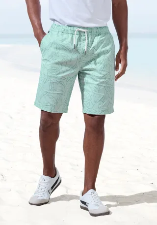 John Devin Shorts "Bermuda" kurze Hose aus elastischer, gewebter Baumwollqualität