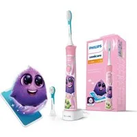 Philips Sonicare Elektrische Kinderzahnbürste HX6352/42, Aufsteckbürsten: 2 St., mit interaktiver Zahnputz-App