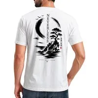 Neverless Print-Shirt Herren T-Shirt Backprint - Design - Baumwollshirt Männer Fashion mit Print