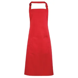 Premier Damen/Frauen Farben Bip Schürze mit Tasche (Erdbeerrot)