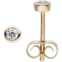 JOBO Paar Ohrstecker Diamant-Ohrringe, 585 Gold