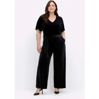 sheego by Joe Browns Jumpsuit Overall Kurzarm Innenbeinlänge ca. 73 cm
