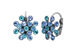 konplott - Ohrringe - Magic Fireball blau