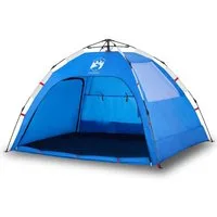 vidaXL Strandmuschel Strandzelt 2 Personen Azurblau Quick Release Wasserdicht, (1 tlg)