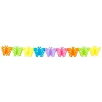 Boland Hängedekoration Papier Girlande 'Schmetterling' 400cm, Bunt