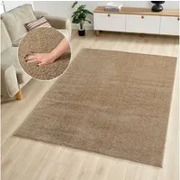 OTTO home Teppich Lilari Shaggy Premium, weich, modern, rechteckig, Höhe: 30 mm, Uni-Farben, kuschelig, & weich, Wohnzimmer, Schlafzimmer, Esszimmer