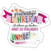Spreadshirt Aufkleber Eine Großartig Lehrerin ist Schwer Zu Finden Sticker Aufkleber