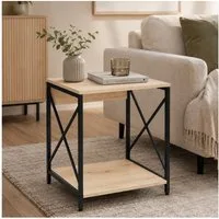 HTI-Living Beistelltisch Cedrik Artisaneiche-Schwarz (Stück, 1-St., 1 Beistelltisch)