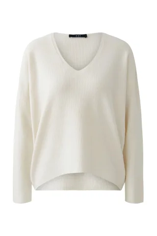 Oui - FREYJA Pullover offwhite - Gr. - 44