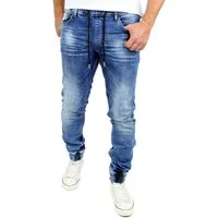 Reslad Stretch-Jeans Reslad Used Look Jeans-Herren Slim Fit Jogging-Hose RS-2073 Stretch Jogging-Denim Slim Fit