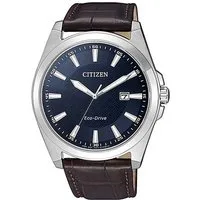 Citizen Solaruhr BM7108-22L, Armbanduhr, Herrenuhr, Datum, Saphirglas, Lederarmband