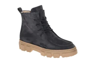 Paul Green Damen Stiefeletten 5499-030 Blau Space Mokassin Boots Echtleder XL...