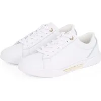 Tommy Hilfiger CHIC COURT SNEAKER Plateausneaker, Freizeitschuh, Halbschuh, Schnürschuh, goldfarbenes Schmuckelement