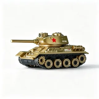 1/64 2.4G Mini RC Tank Tiger 99A Desktop Simulation Infrared Battle Tracked Support App Control Shooting Sound Three Spe