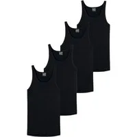 Schiesser Unterhemd 4er Pack Original Classics Feinripp (Spar-Set, 4-St) Unterhemd / Tanktop - Baumwolle