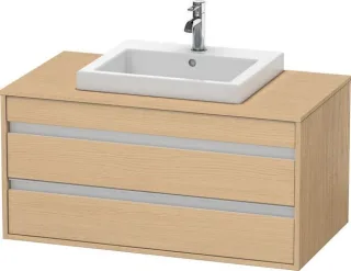 Duravit Ketho Konsolenwaschtischunterbau wandhängend Natur Eiche Matt 1000x550x496 mm - KT675503030 KT675503030