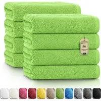 NatureMark Handtücher 8er-Sparpack Handtücher 50x100cm, 100% Baumwolle (8-St), 8X Handtücher, 100% Baumwolle, Apfel grün, 50 x 100cm