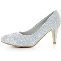 White Lady 823 Glitter Strass Pumps