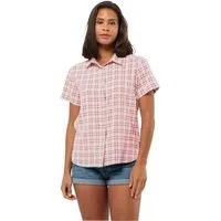 Jack Wolfskin Outdoorbluse Febla Shirt (feuchtigkeitsregulierend, atmungsaktiv) Kurzarm pink