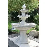 Köhko Gartenbrunnen "Markleeberg“ klassischer Etagenbrunnen Vogelbad Gartenbrunnen