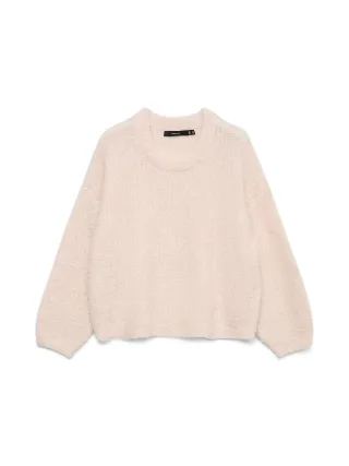 VERO MODA - VMCARMEN LS O-NECK PULLOVER Pink Dogwood - Gr. - M