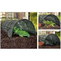 GartenHero Pflanztunnel Pflanztunnel 3m Frühbeet Gewächshaus Treibhaus Garten Beet Schutz Netz