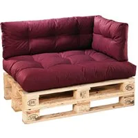 XDREAM Palettenkissen Sitzkissen, Rückenkissen und Seitenkissen (Einzeln oder als Set), passend für handelsübliche Europaletten/ Indoor & Outdoor geeignet