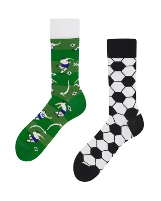 many mornings - Socken mit Motiv grün/schwarz/weiß - Gr. - 38