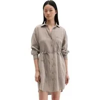 Marc O'Polo Blusenkleid Gestreiftes Crinkle-Blusenkleid regular fit aus LENZING™ ECOVERO™