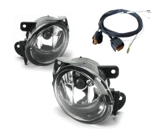Nebelscheinwerfer NSW Klarglas Kabelbaum HB4 L + R für VW Passat 3C B6 + Variant