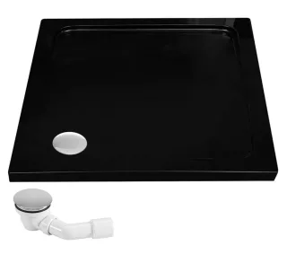 Neuesbad Acryl Duschwanne Savoy black 90x90cm NB1RE77601